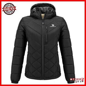 Lightweight Puffer Jacket with Heat Reflective Lining Winter Coat